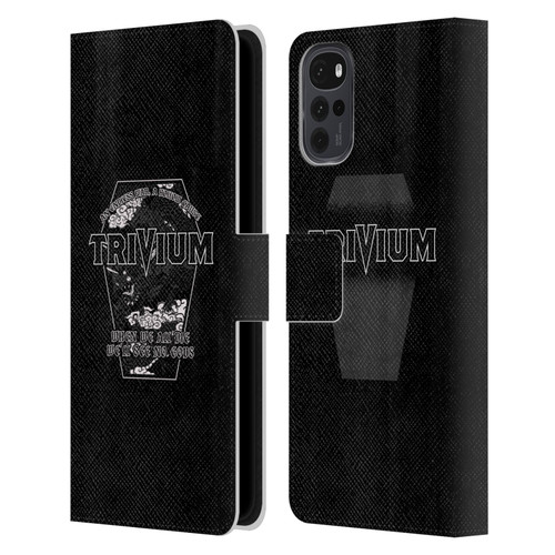 Trivium Graphics No Gods Leather Book Wallet Case Cover For Motorola Moto G22