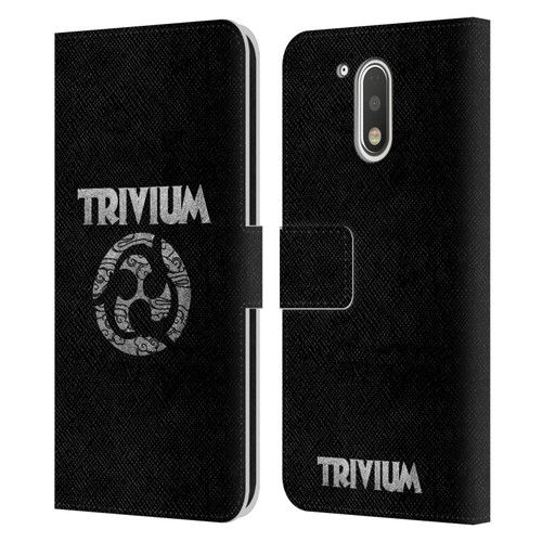 Trivium Graphics Swirl Logo Leather Book Wallet Case Cover For Motorola Moto G41