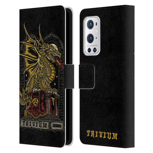 Trivium Graphics Big Dragon Leather Book Wallet Case Cover For OnePlus 9 Pro