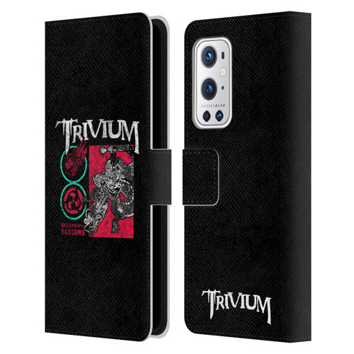 Trivium Graphics Deadmen And Dragons Date Leather Book Wallet Case Cover For OnePlus 9 Pro