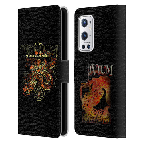 Trivium Graphics Deadmen And Dragons Leather Book Wallet Case Cover For OnePlus 9 Pro