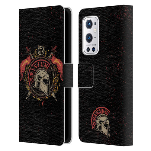 Trivium Graphics Knight Helmet Leather Book Wallet Case Cover For OnePlus 9 Pro