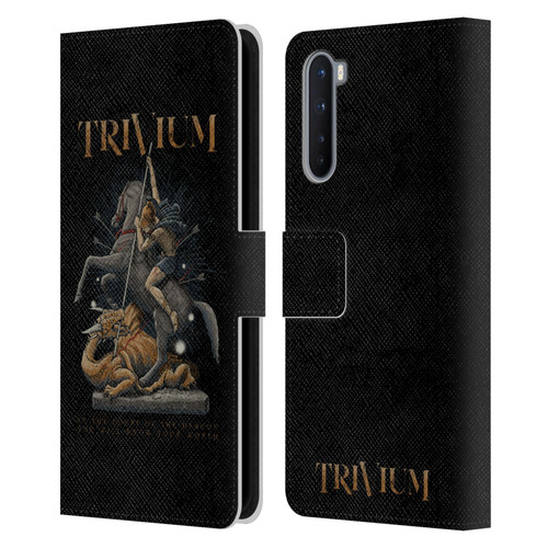 Trivium Graphics Dragon Slayer Leather Book Wallet Case Cover For OnePlus Nord 5G