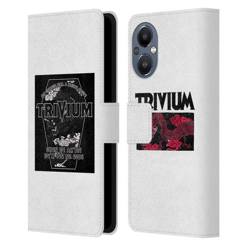 Trivium Graphics Double Dragons Leather Book Wallet Case Cover For OnePlus Nord N20 5G