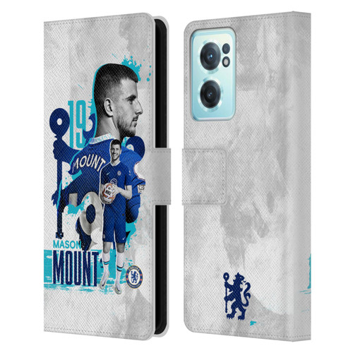 Chelsea Football Club 2022/23 First Team Mason Mount Leather Book Wallet Case Cover For OnePlus Nord CE 2 5G