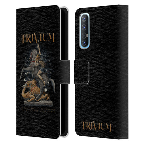 Trivium Graphics Dragon Slayer Leather Book Wallet Case Cover For OPPO Find X2 Neo 5G