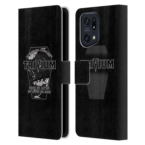 Trivium Graphics No Gods Leather Book Wallet Case Cover For OPPO Find X5 Pro