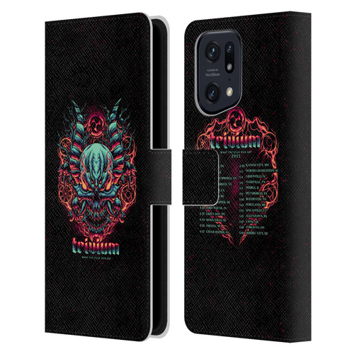 Trivium Graphics What The Dead Men Say Leather Book Wallet Case Cover For OPPO Find X5 Pro