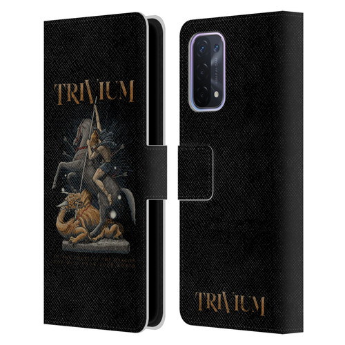 Trivium Graphics Dragon Slayer Leather Book Wallet Case Cover For OPPO A54 5G