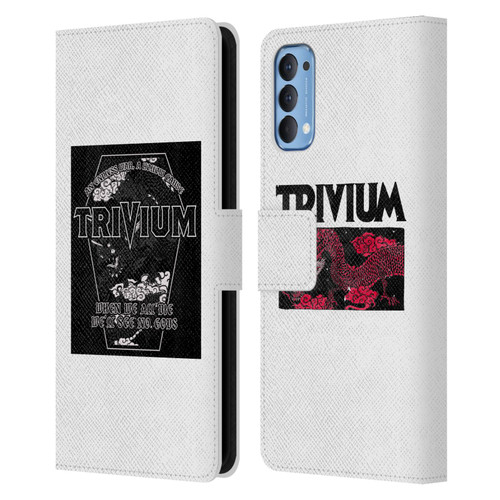 Trivium Graphics Double Dragons Leather Book Wallet Case Cover For OPPO Reno 4 5G