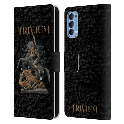 Trivium Graphics Dragon Slayer Leather Book Wallet Case Cover For OPPO Reno 4 5G