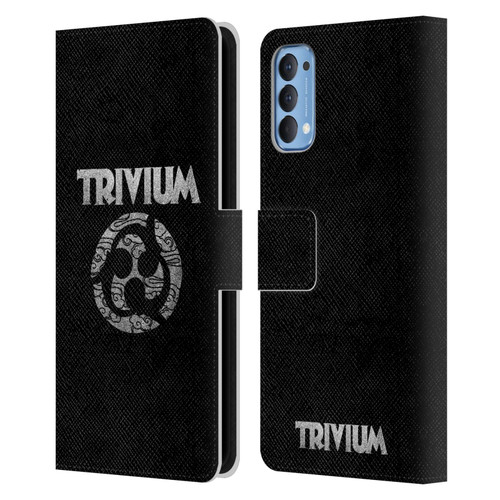 Trivium Graphics Swirl Logo Leather Book Wallet Case Cover For OPPO Reno 4 5G