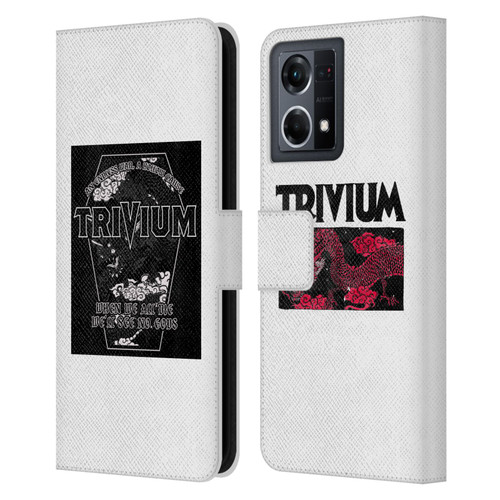 Trivium Graphics Double Dragons Leather Book Wallet Case Cover For OPPO Reno8 4G