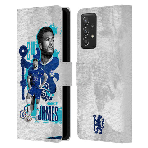 Chelsea Football Club 2022/23 First Team Reece James Leather Book Wallet Case Cover For Samsung Galaxy A53 5G (2022)