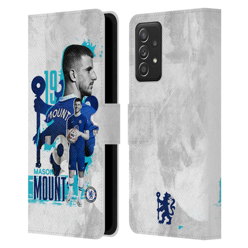 Chelsea Football Club 2022/23 First Team Mason Mount Leather Book Wallet Case Cover For Samsung Galaxy A53 5G (2022)
