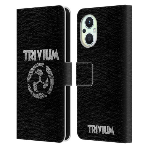 Trivium Graphics Swirl Logo Leather Book Wallet Case Cover For OPPO Reno8 Lite