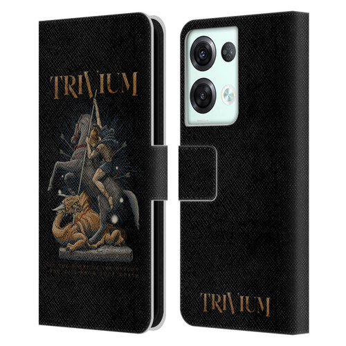 Trivium Graphics Dragon Slayer Leather Book Wallet Case Cover For OPPO Reno8 Pro