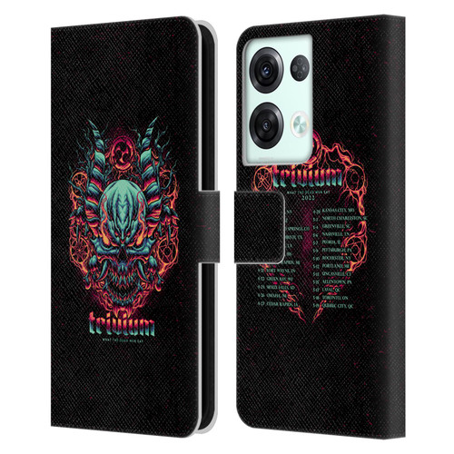 Trivium Graphics What The Dead Men Say Leather Book Wallet Case Cover For OPPO Reno8 Pro