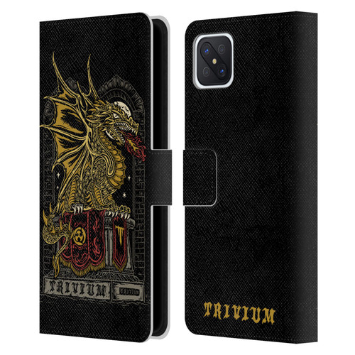 Trivium Graphics Big Dragon Leather Book Wallet Case Cover For OPPO Reno4 Z 5G