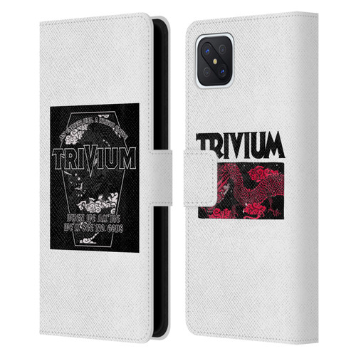Trivium Graphics Double Dragons Leather Book Wallet Case Cover For OPPO Reno4 Z 5G