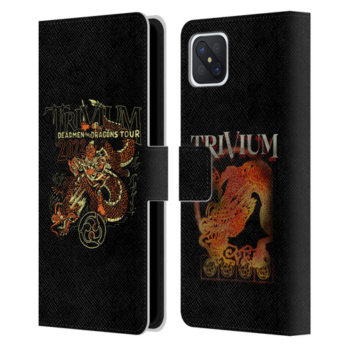 Trivium Graphics Deadmen And Dragons Leather Book Wallet Case Cover For OPPO Reno4 Z 5G