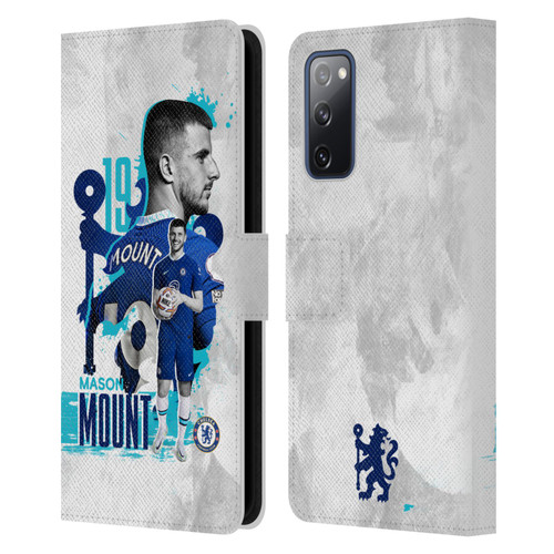 Chelsea Football Club 2022/23 First Team Mason Mount Leather Book Wallet Case Cover For Samsung Galaxy S20 FE / 5G