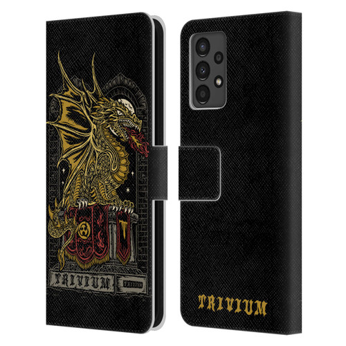 Trivium Graphics Big Dragon Leather Book Wallet Case Cover For Samsung Galaxy A13 (2022)