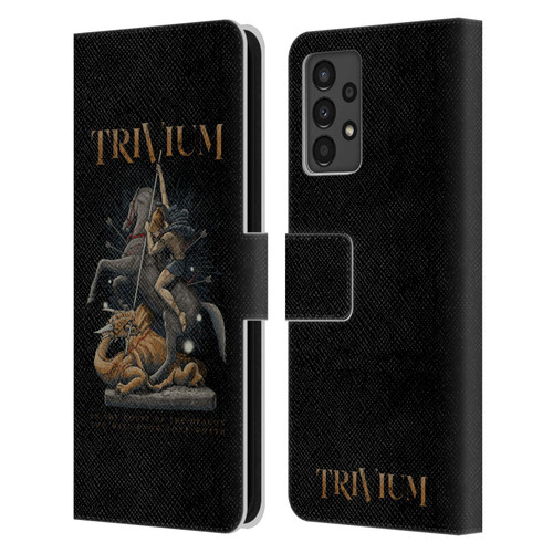 Trivium Graphics Dragon Slayer Leather Book Wallet Case Cover For Samsung Galaxy A13 (2022)