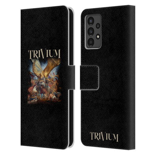 Trivium Graphics In The Court Of The Dragon Leather Book Wallet Case Cover For Samsung Galaxy A13 (2022)