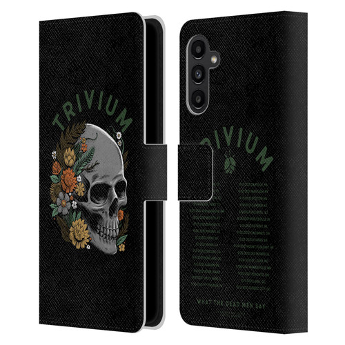 Trivium Graphics Skelly Flower Leather Book Wallet Case Cover For Samsung Galaxy A13 5G (2021)