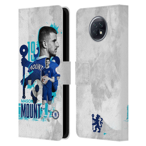 Chelsea Football Club 2022/23 First Team Mason Mount Leather Book Wallet Case Cover For Xiaomi Redmi Note 9T 5G