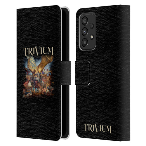 Trivium Graphics In The Court Of The Dragon Leather Book Wallet Case Cover For Samsung Galaxy A33 5G (2022)