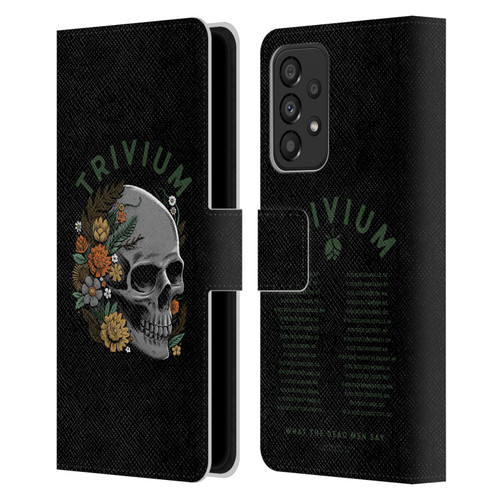 Trivium Graphics Skelly Flower Leather Book Wallet Case Cover For Samsung Galaxy A33 5G (2022)