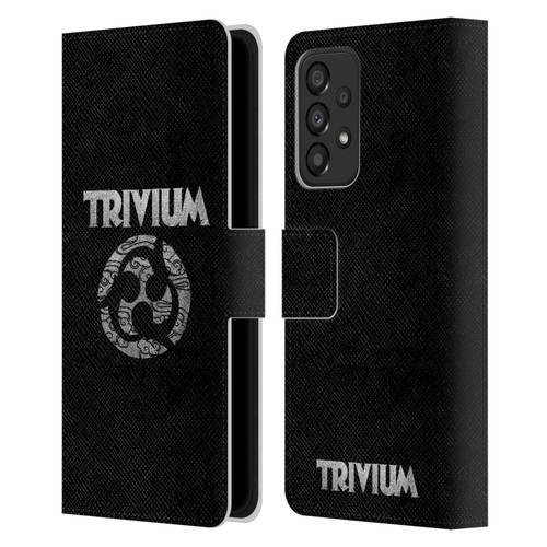 Trivium Graphics Swirl Logo Leather Book Wallet Case Cover For Samsung Galaxy A33 5G (2022)