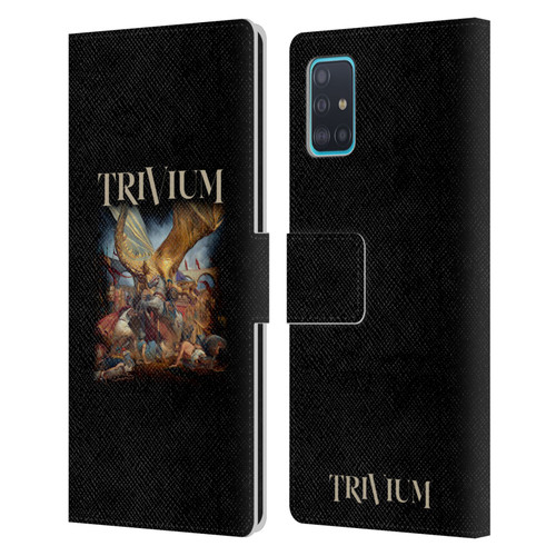 Trivium Graphics In The Court Of The Dragon Leather Book Wallet Case Cover For Samsung Galaxy A51 (2019)