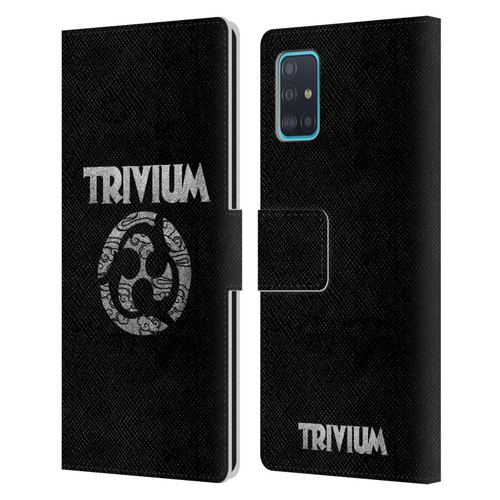 Trivium Graphics Swirl Logo Leather Book Wallet Case Cover For Samsung Galaxy A51 (2019)