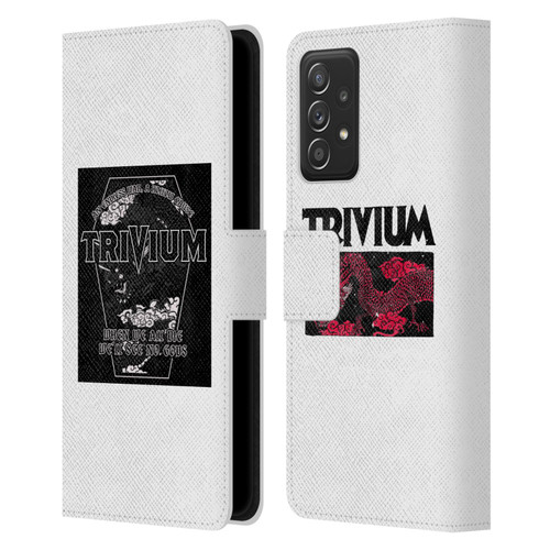 Trivium Graphics Double Dragons Leather Book Wallet Case Cover For Samsung Galaxy A52 / A52s / 5G (2021)