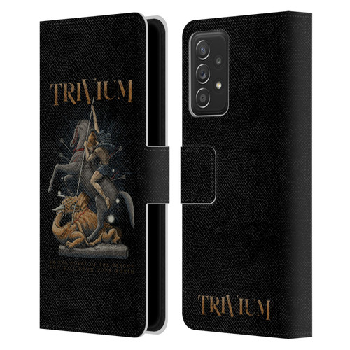 Trivium Graphics Dragon Slayer Leather Book Wallet Case Cover For Samsung Galaxy A52 / A52s / 5G (2021)