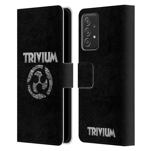Trivium Graphics Swirl Logo Leather Book Wallet Case Cover For Samsung Galaxy A52 / A52s / 5G (2021)