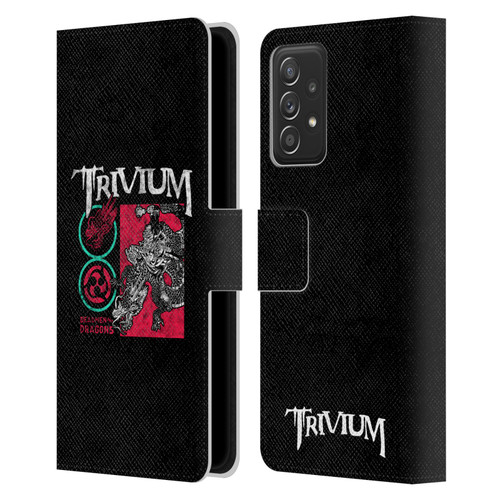 Trivium Graphics Deadmen And Dragons Date Leather Book Wallet Case Cover For Samsung Galaxy A53 5G (2022)