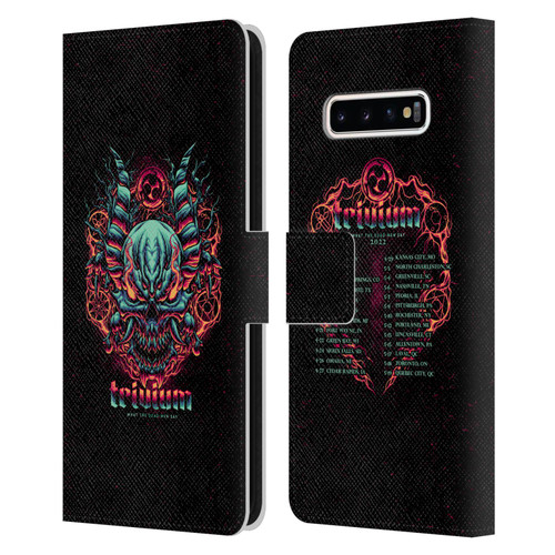 Trivium Graphics What The Dead Men Say Leather Book Wallet Case Cover For Samsung Galaxy S10+ / S10 Plus