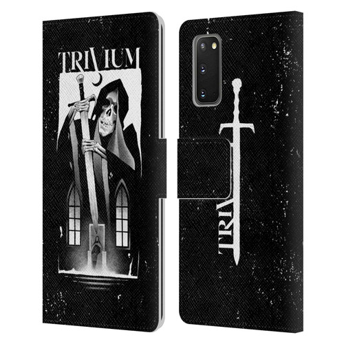 Trivium Graphics Skeleton Sword Leather Book Wallet Case Cover For Samsung Galaxy S20 / S20 5G