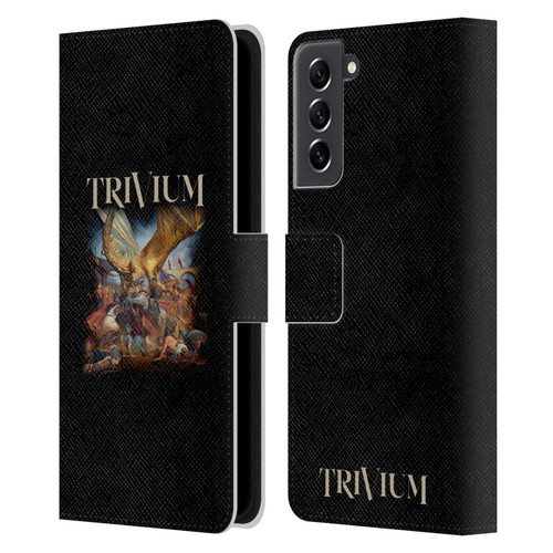 Trivium Graphics In The Court Of The Dragon Leather Book Wallet Case Cover For Samsung Galaxy S21 FE 5G