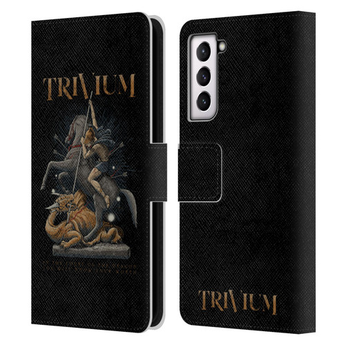 Trivium Graphics Dragon Slayer Leather Book Wallet Case Cover For Samsung Galaxy S21 5G