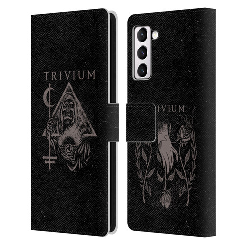 Trivium Graphics Reaper Triangle Leather Book Wallet Case Cover For Samsung Galaxy S21+ 5G