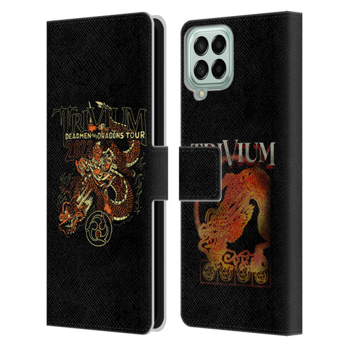 Trivium Graphics Deadmen And Dragons Leather Book Wallet Case Cover For Samsung Galaxy M33 (2022)