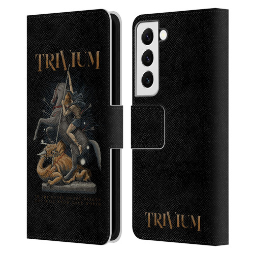 Trivium Graphics Dragon Slayer Leather Book Wallet Case Cover For Samsung Galaxy S22 5G