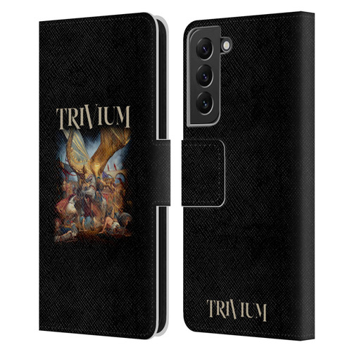 Trivium Graphics In The Court Of The Dragon Leather Book Wallet Case Cover For Samsung Galaxy S22+ 5G
