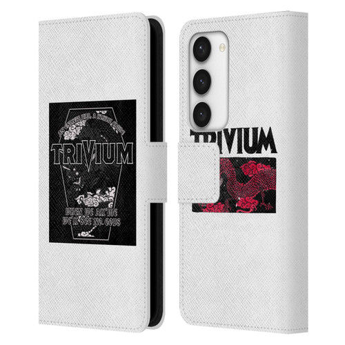 Trivium Graphics Double Dragons Leather Book Wallet Case Cover For Samsung Galaxy S23 5G