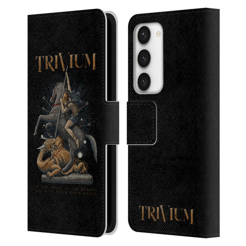 Trivium Graphics Dragon Slayer Leather Book Wallet Case Cover For Samsung Galaxy S23 5G